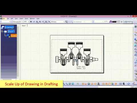 How to Scale Drawings in CATIA V5 Drafting | EDST e-Learning