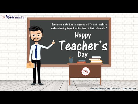 💥💥Mahendra's Wishes Happy Teacher's Day 💥💥 || 5 September 2018 ||