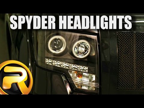 How to Install Spyder Projector Halo Replacement Headlights on a 2012 Ford F150 Platinum