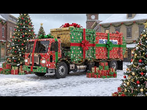 Christmas Presents Garbage Truck Driver POV 2025!