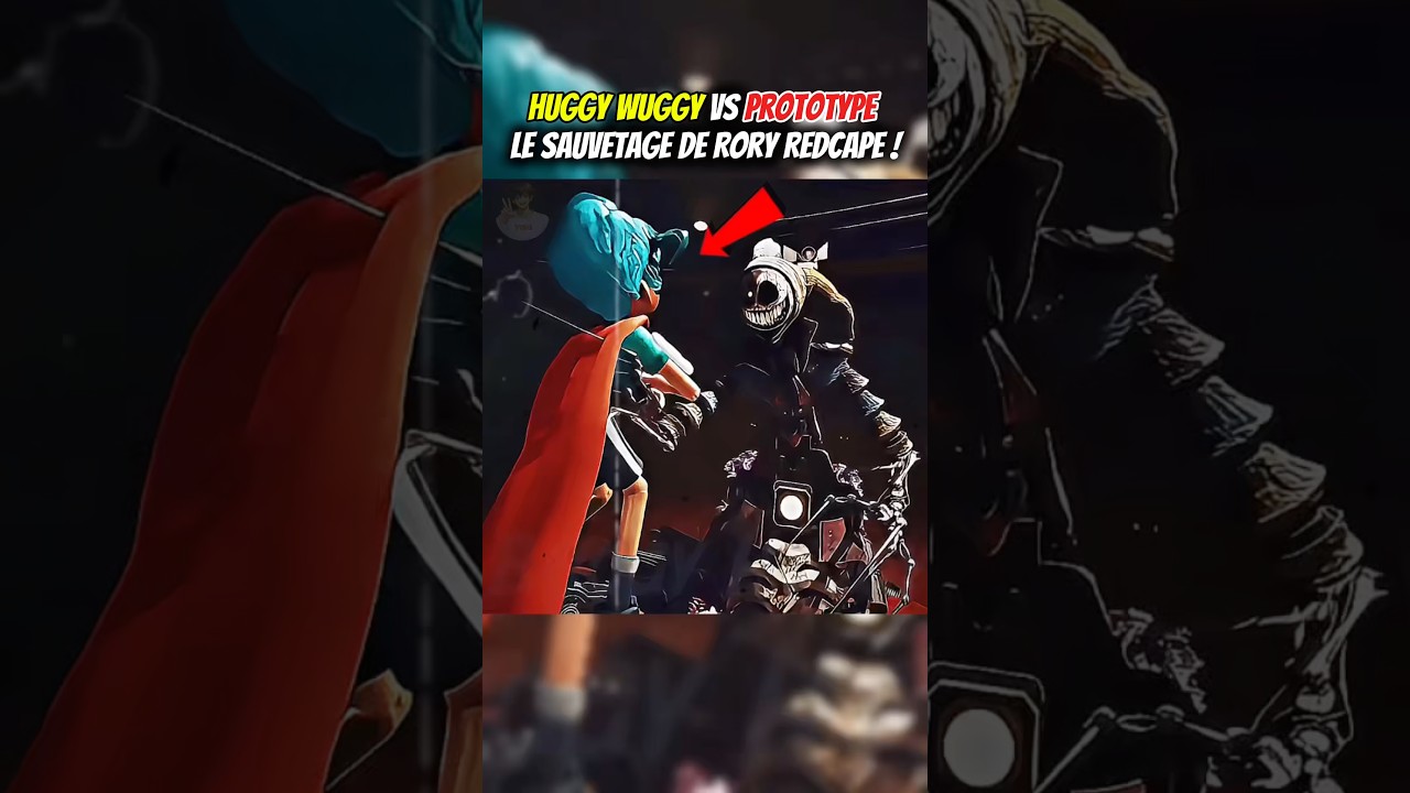 HUGGY WUGGY VS PROTOTYPE LE SAUVETAGE DE RORY REDCAPE ! #shorts