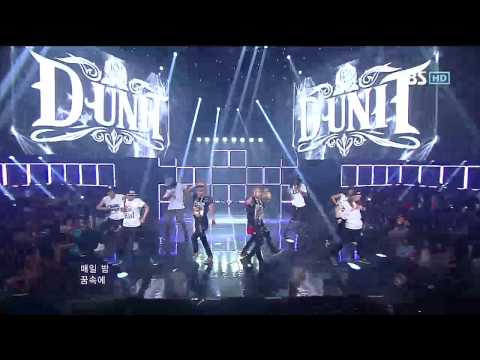 D-UNIT [I'm Missing You] @SBS Inkigayo Popular song 20120812