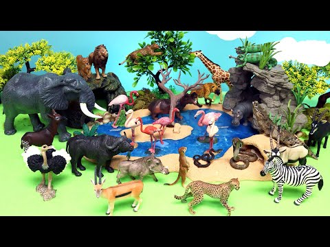 African Safari Animal Figurines Collection