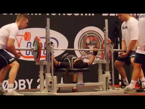 Trine Bagger (DEN) 3.att.: 95 kg 2014 IPF World Benchpress Championships