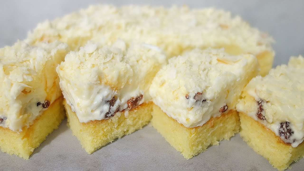 Ciasto z kremem rumowym 🍰 Delikatne, kremowe i wyjątkowo aromatyczne!