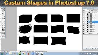 How to Create Custom Shapes in Photoshop 7.0, Shapes Kaise banaye #4