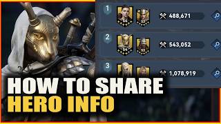 2 Ways How To Share Hero Information || Viking Rise Tips and Tricks