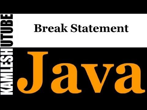 Java Programming Part 33 Break Statement