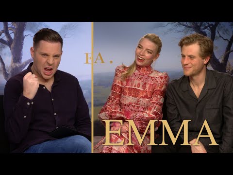 EMMA: Anya Taylor-Joy & Johnny Flynn on "helicopter" talk.