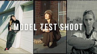 BTS Back to back Model Test Shoots in LA / Pentax 645n + Fujifilm X-H2