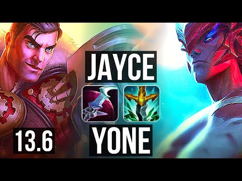 JAYCE vs YONE (TOP) | 11/0/4, Legendary, 1.4M mastery | KR Master | 13.6