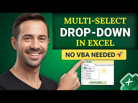 Create Multi-Select Drop-Down List in Excel (No VBA Needed!)
