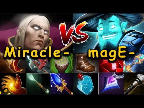 Miracle- Invoker vs MagE- Storm + Xcalibur Tusk - WHAT A GAME - Dota 2 7.07d