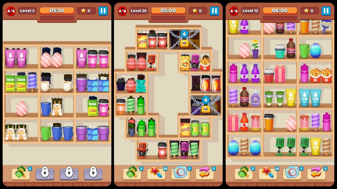 Goods Sort Master: Triple Game Gameplay Android Mobile