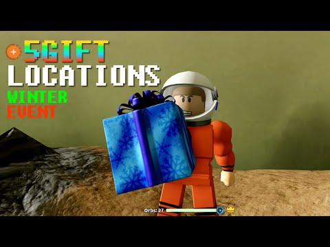 MORE Five GIFT LOCATIONS on WINTER SPACE EVENT in SPACE SIMULATOR Roblox
