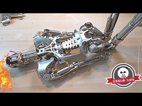 Build The Terminator T-800 Issue 103 - Affix The  Chest & Attach Spring Tube Details (Speed Build)