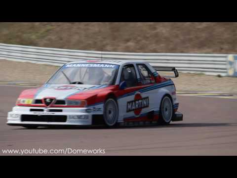 Alfa Romeo 155 V6Ti DTM Larini 490HP 11.000rpm - Start up and action on track! German Nightmare!