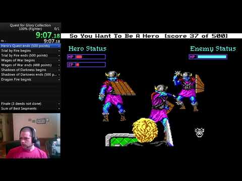 Quest for Glory Collection, Fighter 100% in 5:21:46 by davidtki