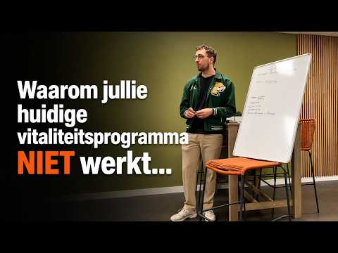 Masterclass vitaliteit voor bedrijven door Koen Timmer