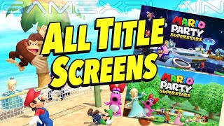 All 5 Title Screens in Mario Party Superstars (+ Music!)