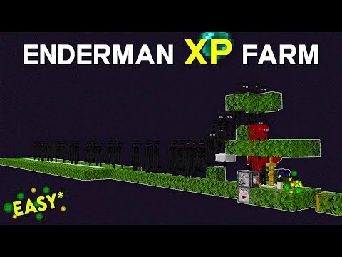 Easy Enderman XP Farm Minecraft Java 1.21.11 | Super Fast AFK XP!