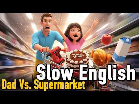 Michaels und Emmas verrückter Einkaufstrip! 😱 | Langsames Englisch im Supermarkt | A1-A2 | Days o...