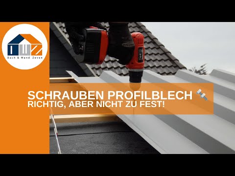 Video: Profilblech richtig verschrauben So gehts!