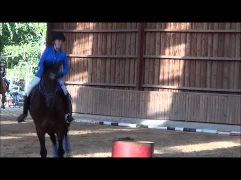 Axel - winner in barrel race DHE træf 2013