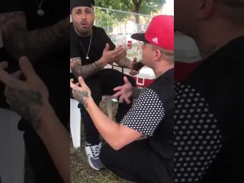 Nicky Jam Improvisando Con El Gladiador (Cuba y Puerto Rico)