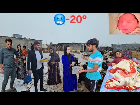 Snowy Day at Mr Hassan Family Farm: Newborn Baby got Prolonged Jaundice 