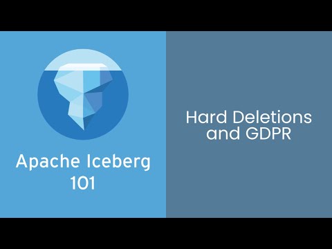 Apache Iceberg 101 Course - #12 - Hard Deletions & GDPR Compliance