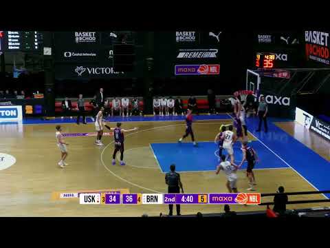 Highlights: USK Praha vs PUMPA Basket Brno | 15/01/2026 for KooperativaNBL tournament