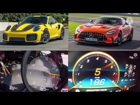 Porsche 911 GT2 RS vs Mercedes AMG GT Black Series 100-250 kmh race