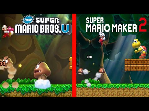 Recreating New Super Mario Bros. U's 5-1 in Super Mario Maker 2 (NSMBU Style)