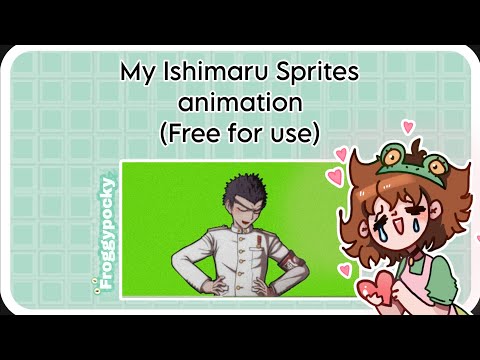 I animated some Kiyotaka Ishimaru sprites! [FREE FOR USE! :D]