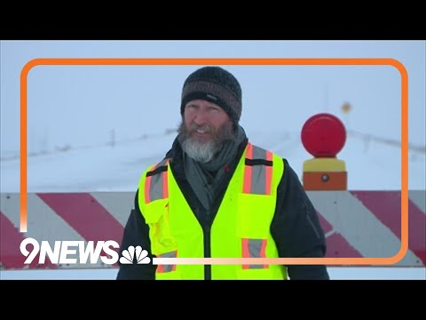 Heavy snow closes roads in northeastern Colorado