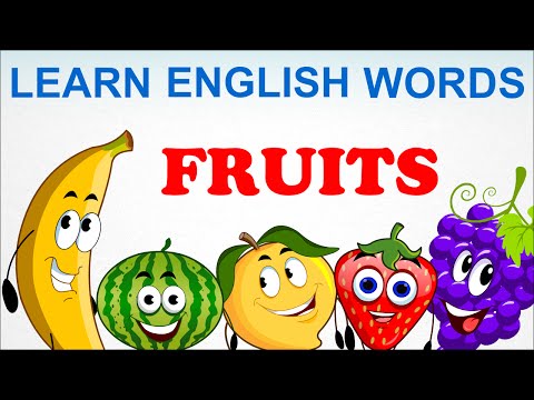 Fruits | Pre School | Learn English Words (Spelling) Video For Kids and Toddlers