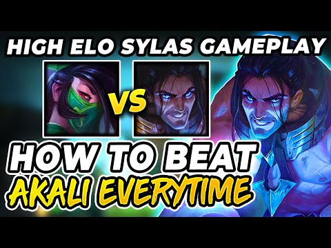 HOW TO BEAT AKALI EVERYTIME! | Sylas vs Akali Matchup | Rod of Ages Sylas | S13 Sylas Gameplay