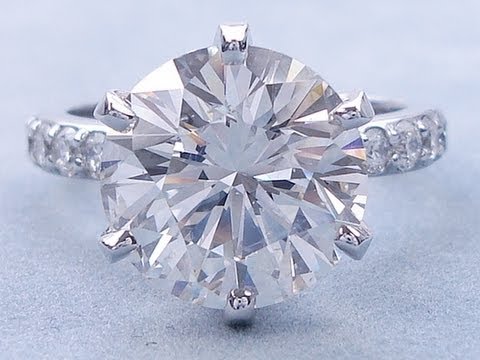 5.51 ctw Round Cut G VS2 Diamond Engagement Ring - BigDiamondsUSA
