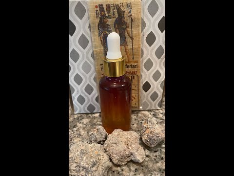 My Frankincense  Workshop and my new Egyptian serum perfumes