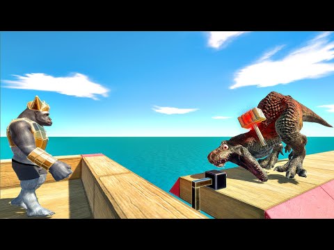 GHOR HAMMER Launches Units into the Sea - Animal Revolt Battle Simulator