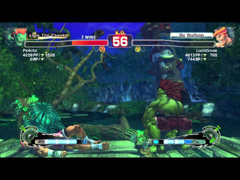 SSF4ae2012 lucidsnow blanka vs pe4chz honda FT4 lol