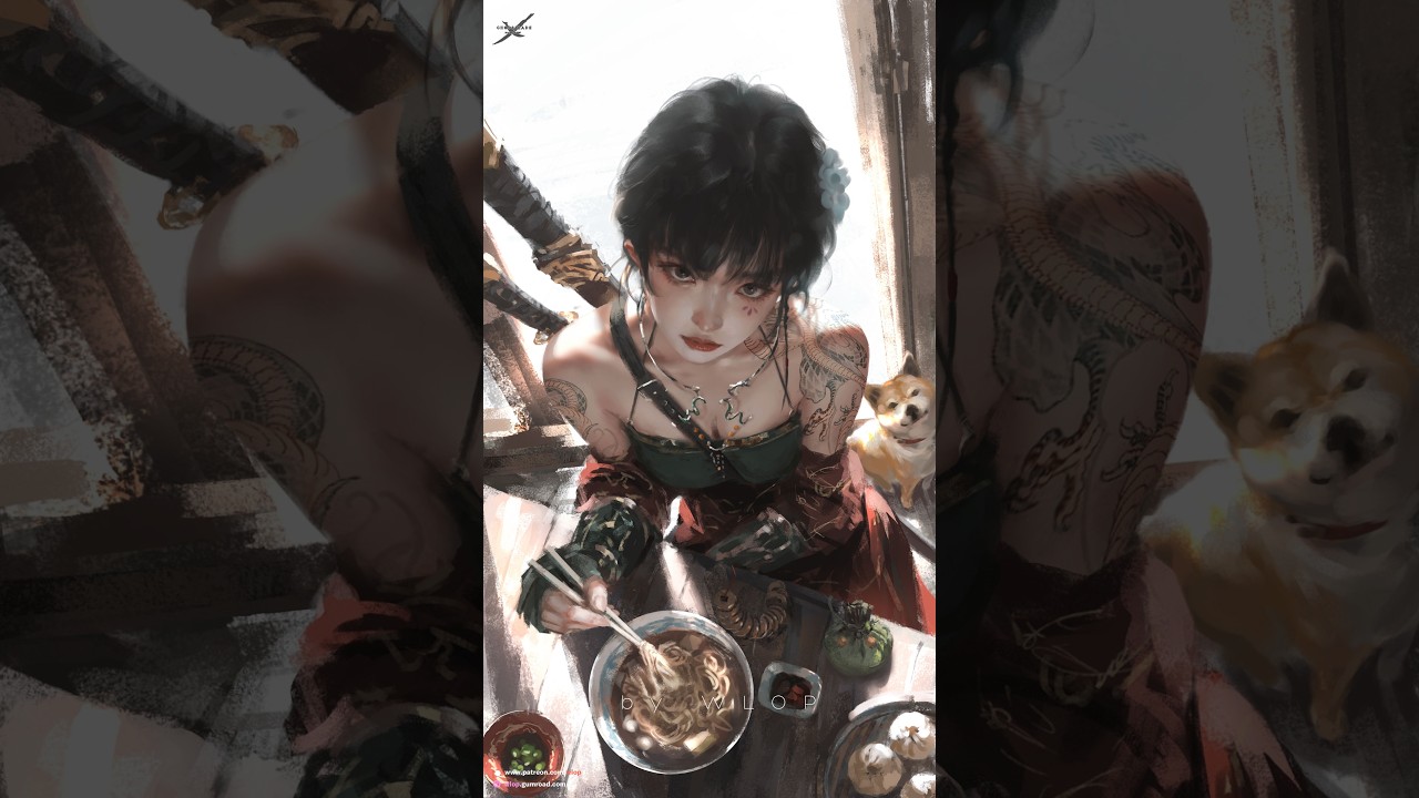 Photoshop painting process - Noon