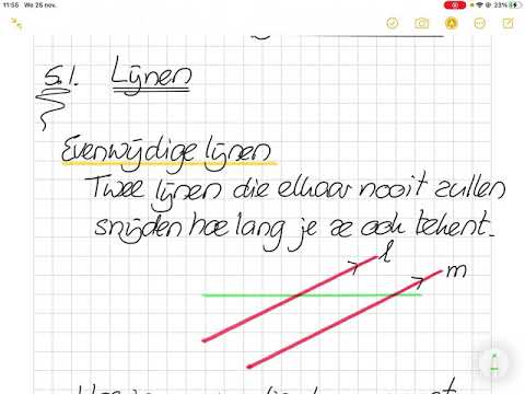 1HV - wiskunde - H.5 lijnen en hoeken - 5.1 lijnen