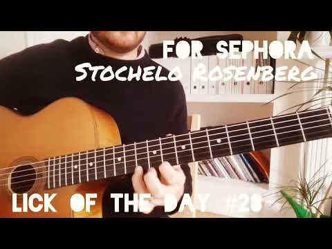 Gypsy Jazz Guitar Lick  Of The Day #28 - B7 to Emin  Lick - Stochelo Rosenberg