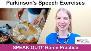 Parkinson’s Speech Exercises: BAKING