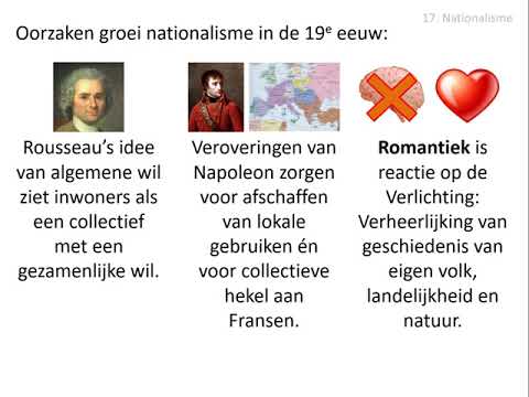 17. Nationalisme (vwo HC Verlichting 1650-1900)