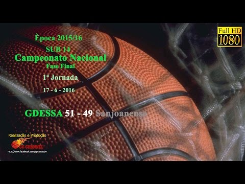 GDESSA x Sanjoanense - F4 Nacional SUB14F - Época 2015/16