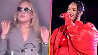 Adele SHUSHES CROWD During Rihanna's Halftime Show Performance