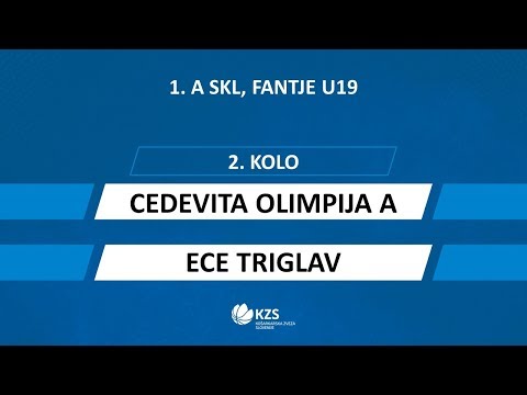 Cedevita Olimpija A : ECE Triglav - 2. kolo - 1. A SKL za fante U19 - Sezona 2019/20